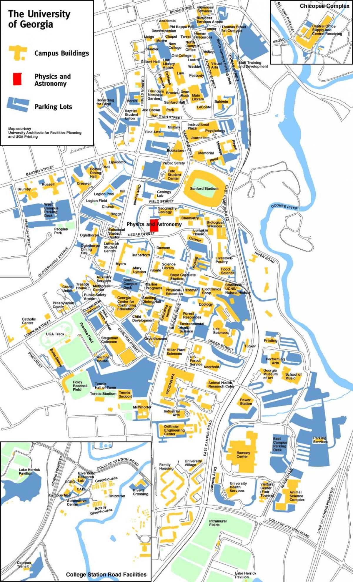 佐治亚大学地图