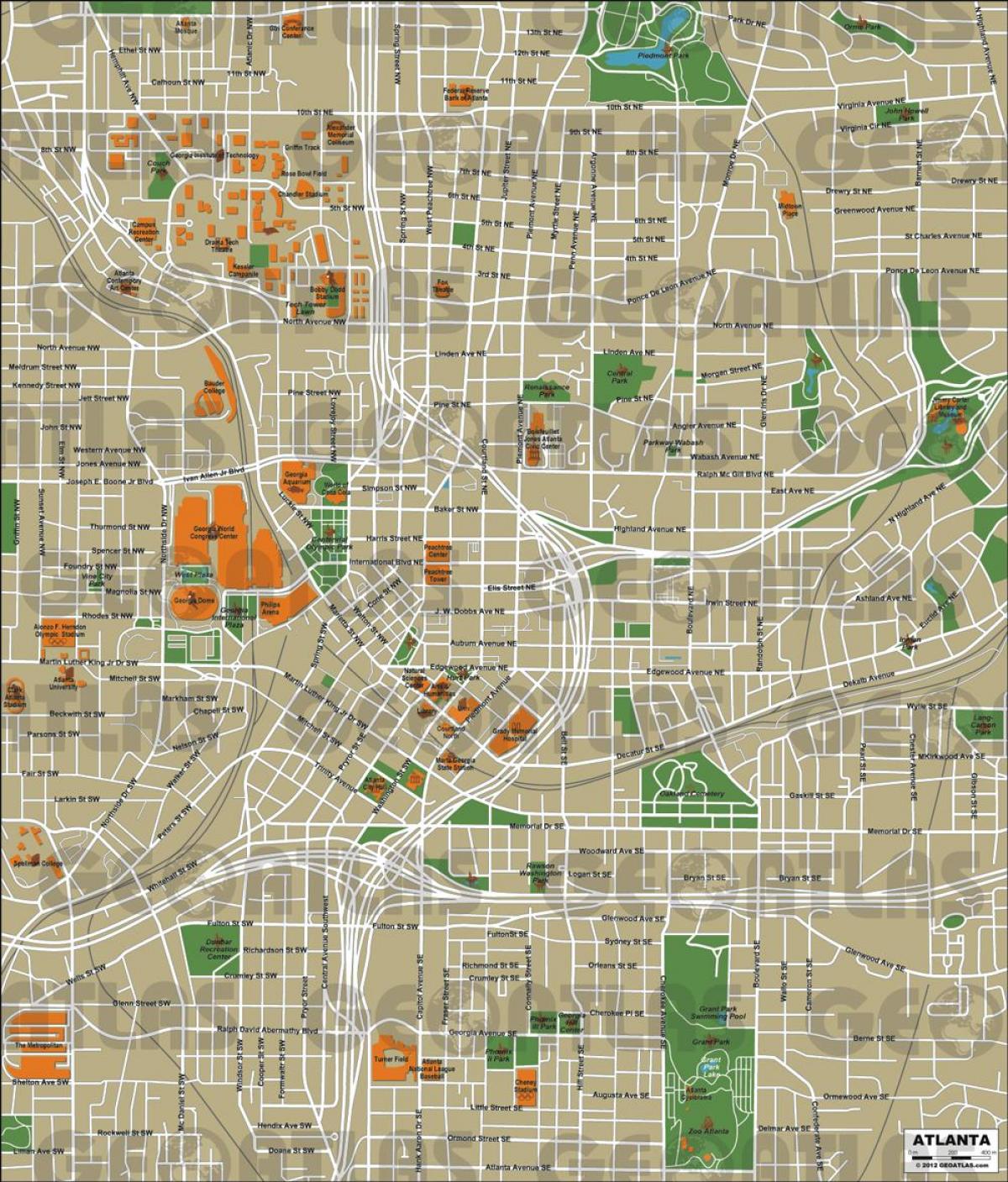 亚特兰大市地图
