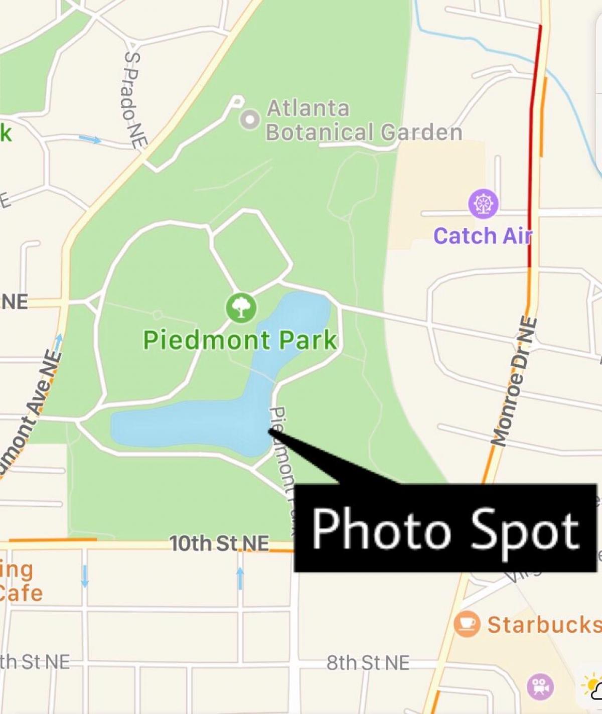 皮德蒙特公园地图