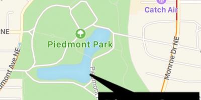皮德蒙特公园地图