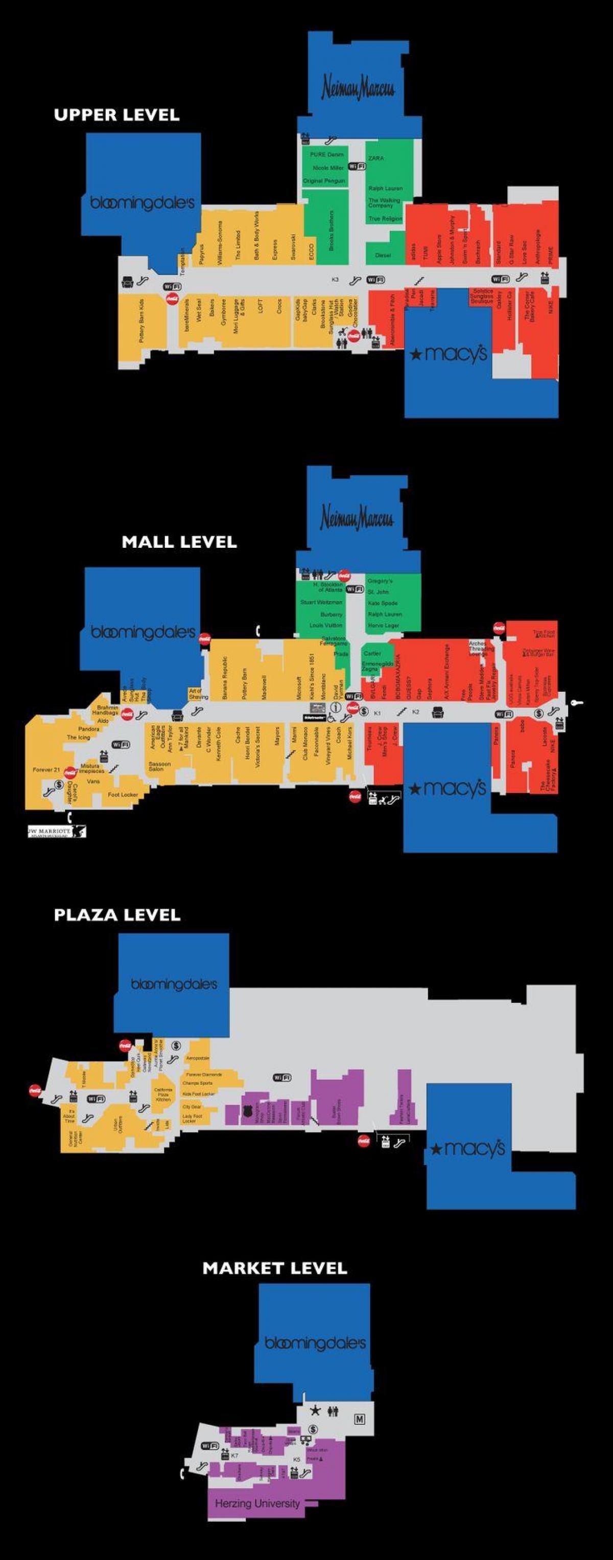 伦诺克斯购物广场的地图