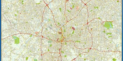 街道地图亚特兰大