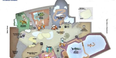 格鲁吉亚的水族馆的地图