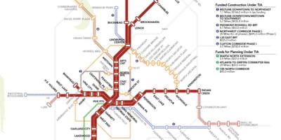 MARTA系统的地图