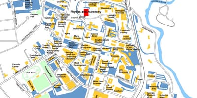佐治亚大学地图